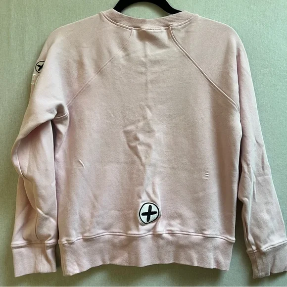 Gym+Coffee Pink Crewneck Sweatshirt Sz S - Picture 3 of 9